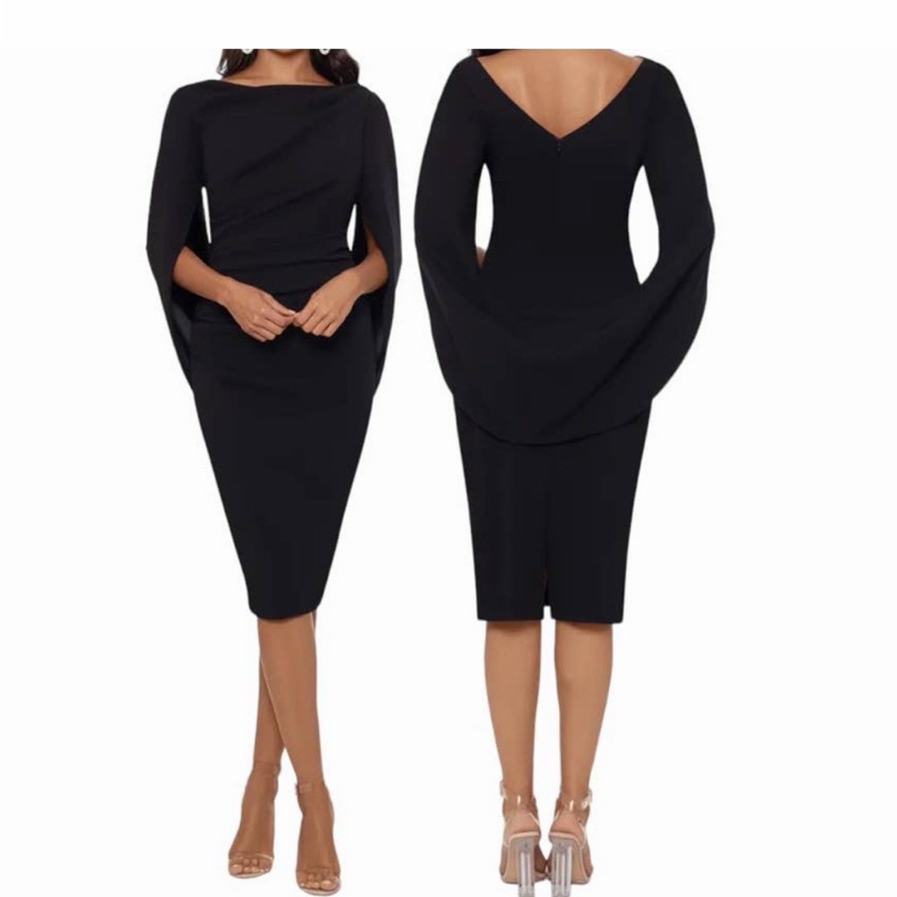 Elegant Black Long Sleeve Dress